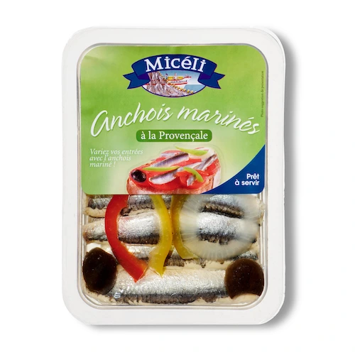 filets anchois à la provençale barquette 100g