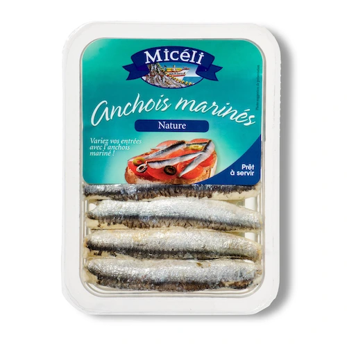 filets anchois marinés barquette 100g